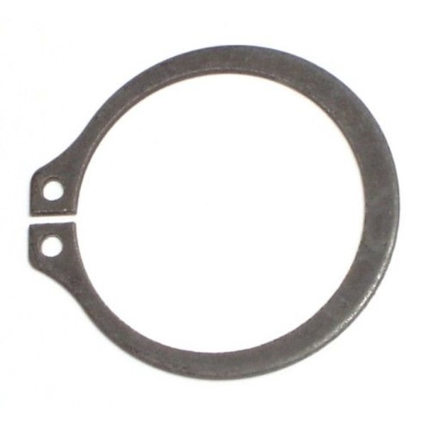 Midwest Fastener External Retaining Ring, Steel Black Phosphate Finish, 1-1/4 in Shaft Dia, 8 PK 64573